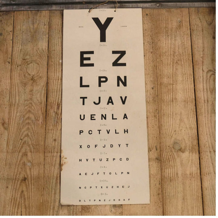 Optometry Weiss Eye Test Chart