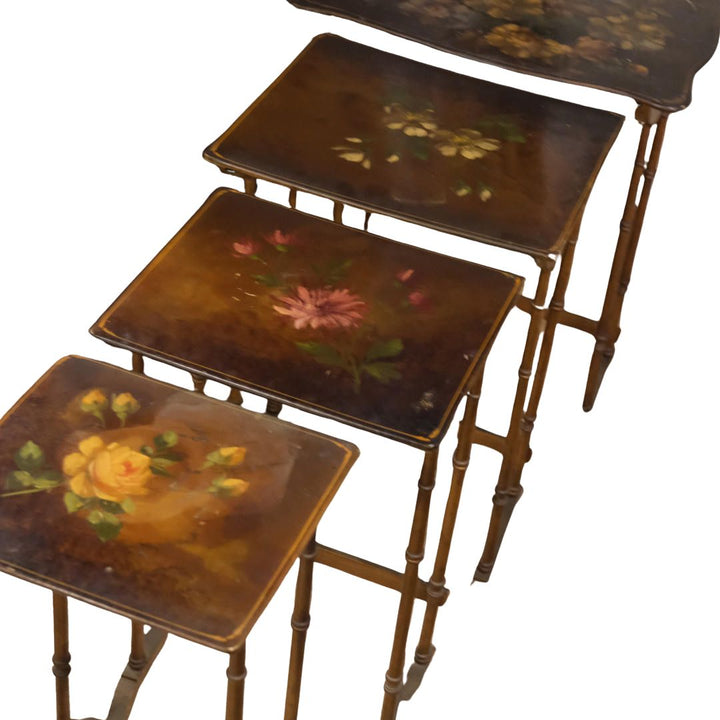 Floral Nesting Tables | Set of 4