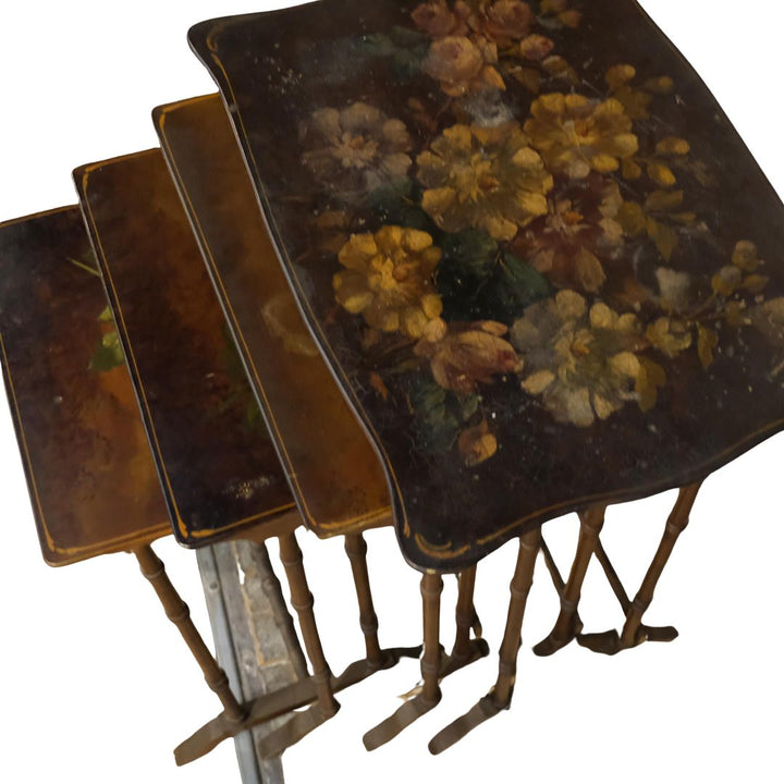 Floral Nesting Tables | Set of 4