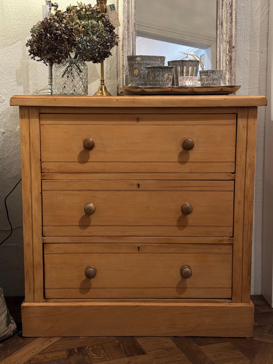 Kauri Pine Chest of Three Drawers