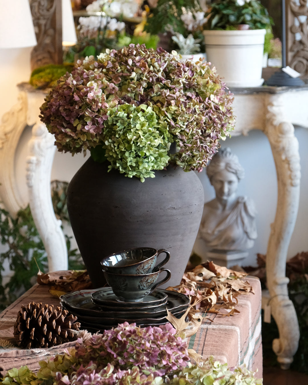 Classic Earthen Large Brown Vase | 32.5 x 32.5 x 40cm