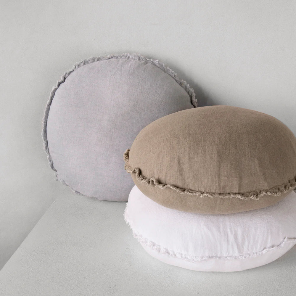 Flocca Macaron Cushion Cover | Fog-Suzie Anderson Home