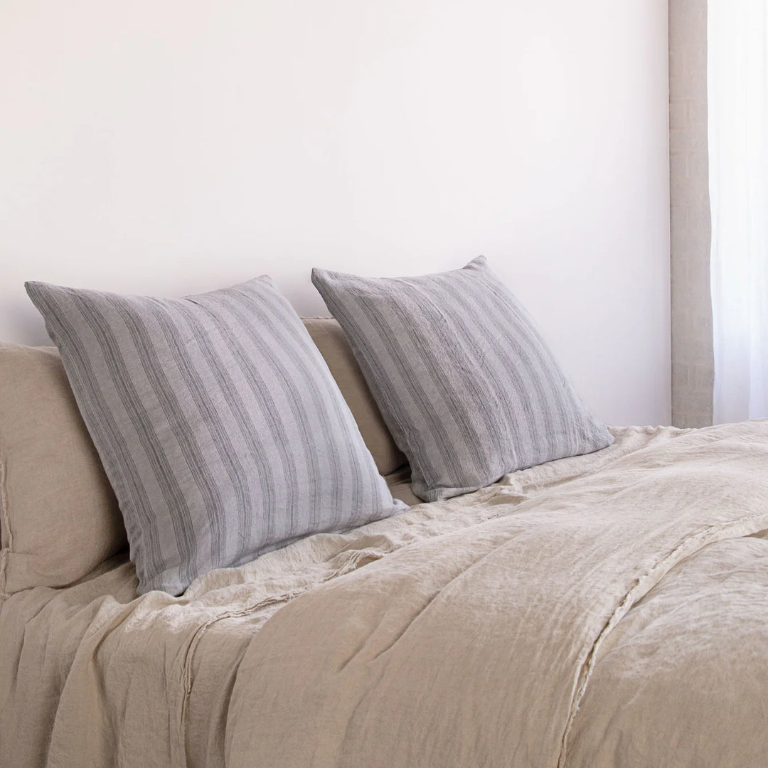 Basix Euro Pillowcase Group Stripe | Tempest/Fog-Suzie Anderson Home