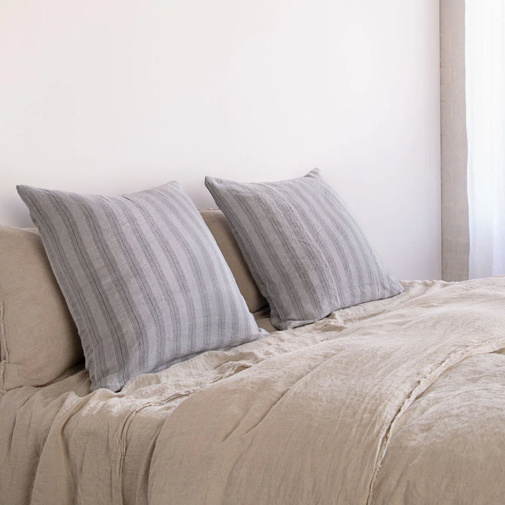 Basix Euro Pillowcase Group Stripe | Tempest/Fog-Suzie Anderson Home