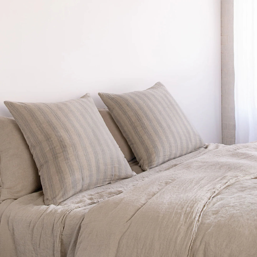 Basix Euro Pillowcase Group Stripe | Roy/Sable-Suzie Anderson Home