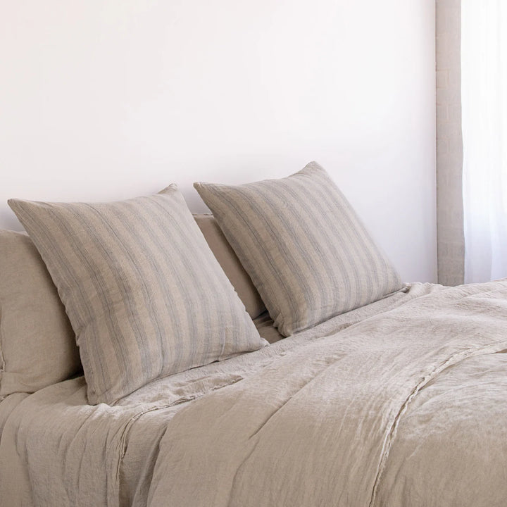 Basix Euro Pillowcase Group Stripe | Roy/Sable-Suzie Anderson Home