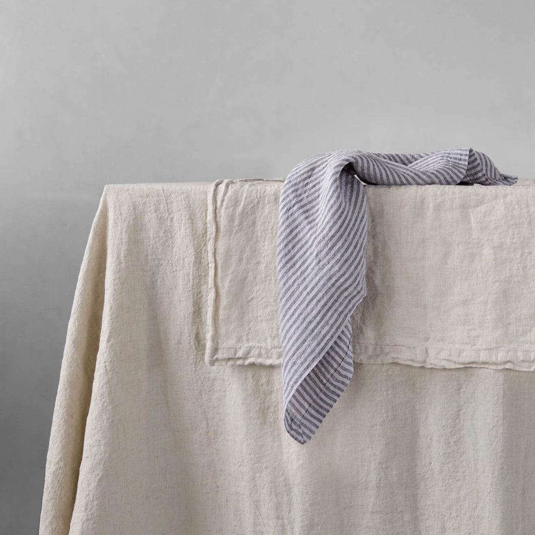 Basix Napkin Small stripe | Tempest/Fog-Suzie Anderson Home