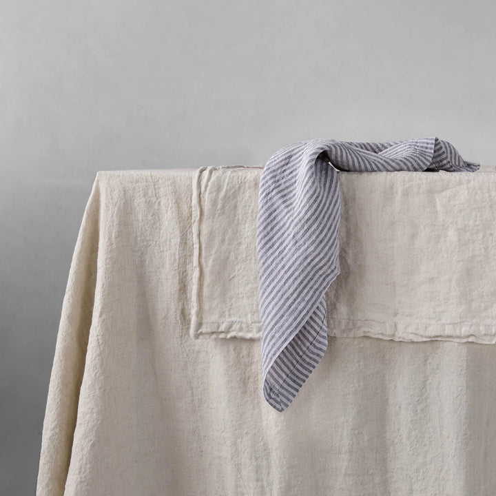 Basix Napkin Small stripe | Tempest/Fog-Suzie Anderson Home
