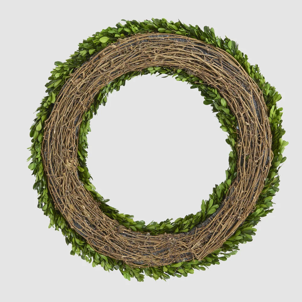 Preserved Boxwwod 60cm Wreath