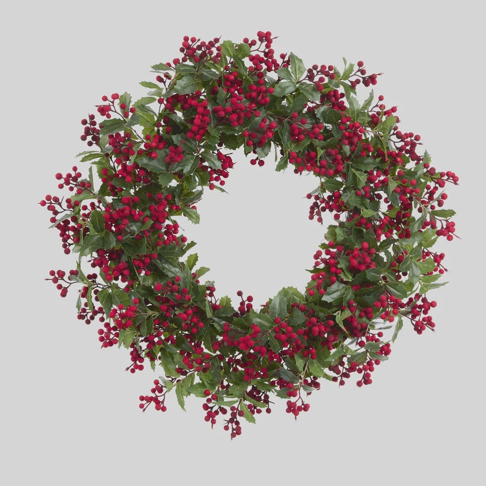 Verdant Holly Leaf Wreath