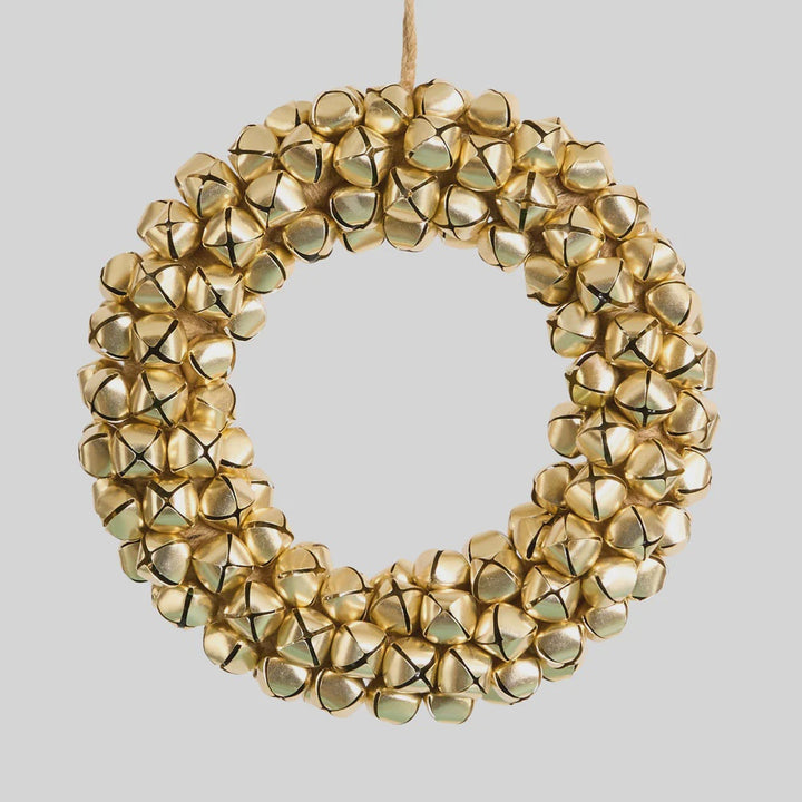 Gold Bell Wreath | 32cm