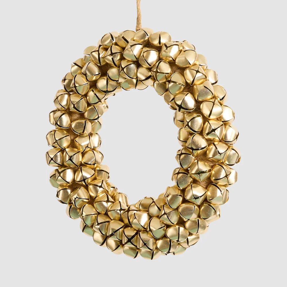 Gold Bell Wreath | 32cm