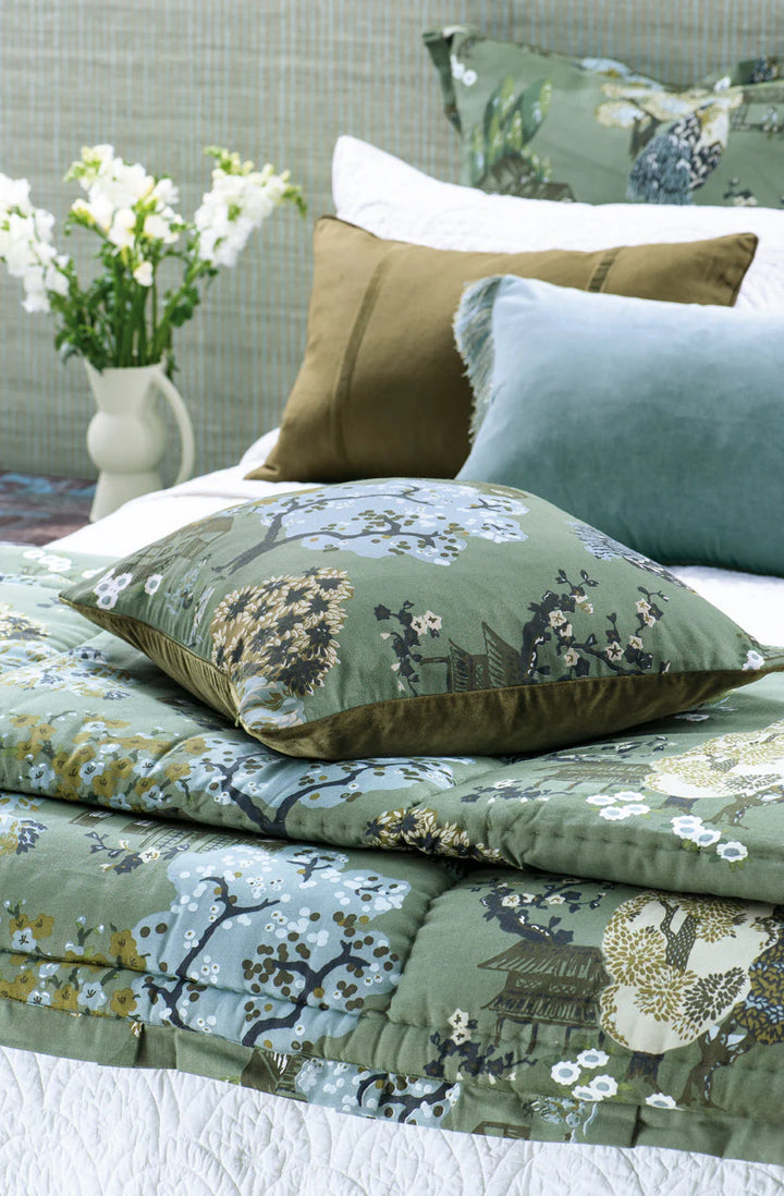 Yuttari Cushion & Insert | 50x50cm | Sage
