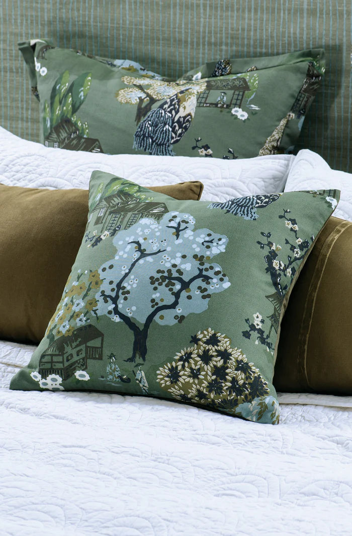 Yuttari Cushion & Insert | 50x50cm | Sage