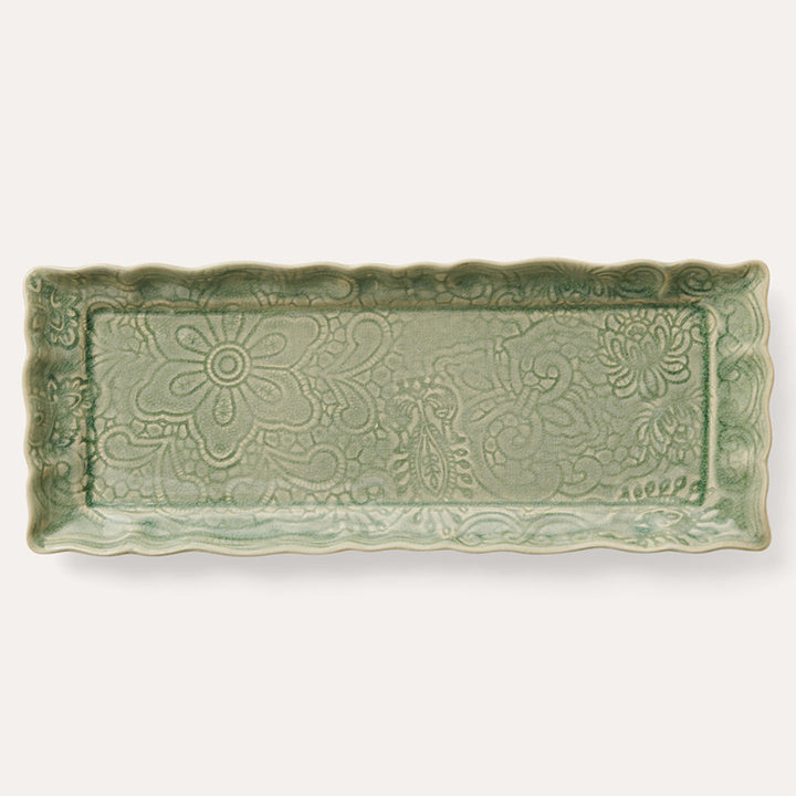 Arabesque Rectangle Server | Antique