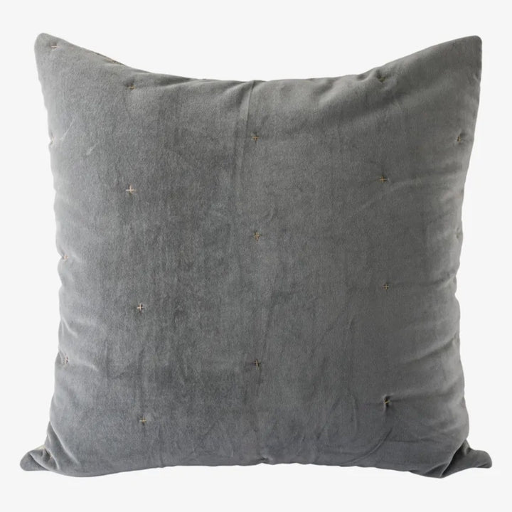Ciara Handblock Cotton Velvet PAIR Eurocases 65cm