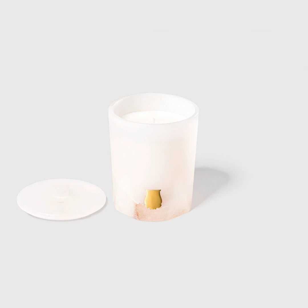 Trudon Alabaster Candle with Lid 270g | Atria | Iris and Amber