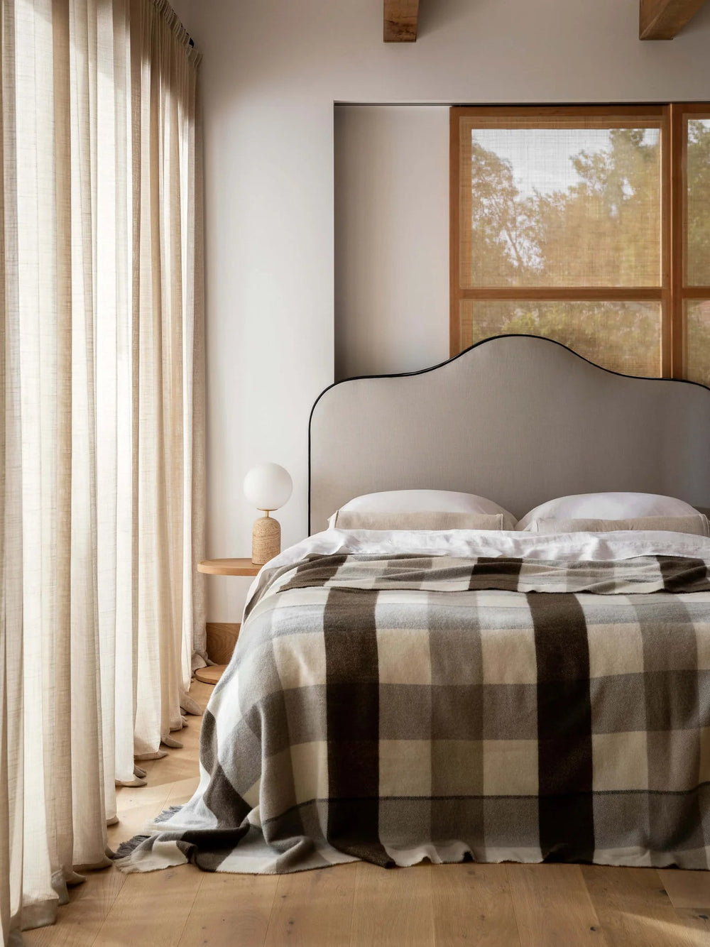 Alby Chocolate 100% Wool Blanket-Suzie Anderson Home