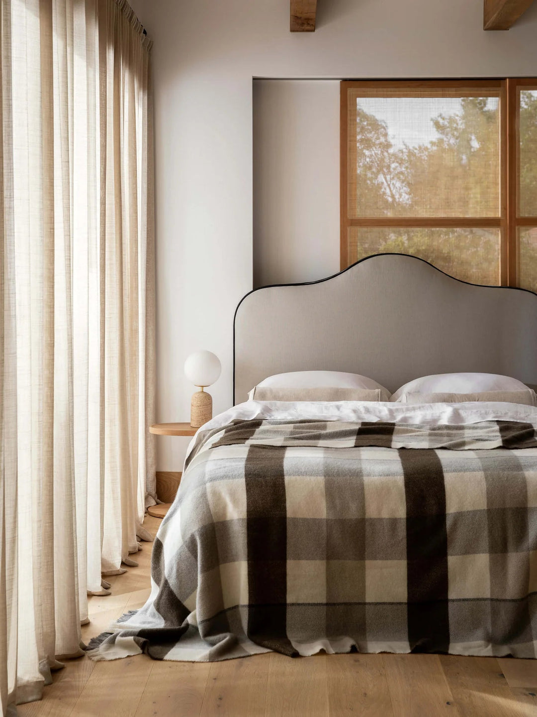 Alby Chocolate 100% Wool Blanket-Suzie Anderson Home