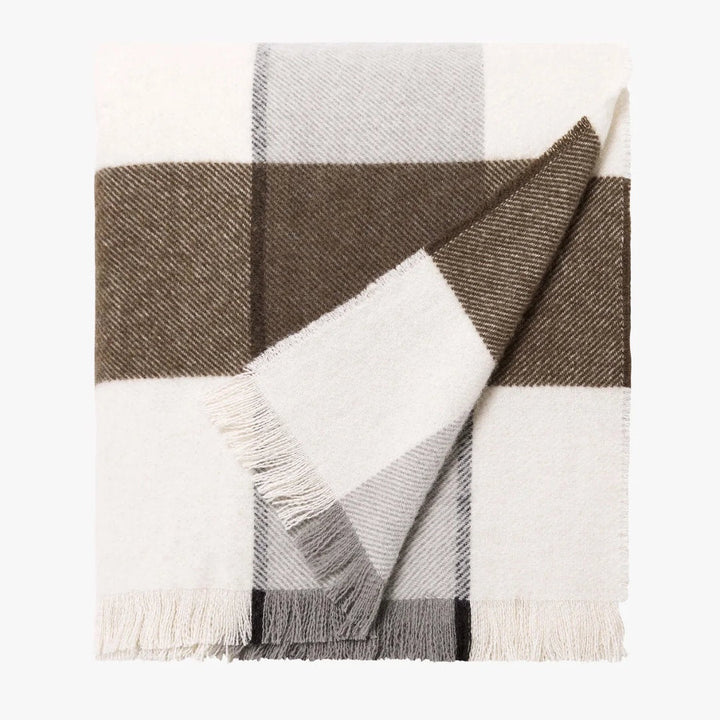 Alby Chocolate 100% Wool Blanket-Suzie Anderson Home