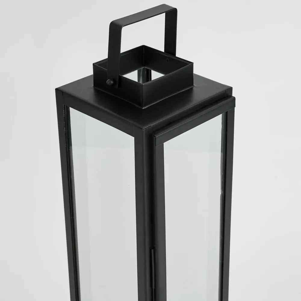 Alexis Black Outdoor Lantern | Small 66cmH - Suzie Anderson Home