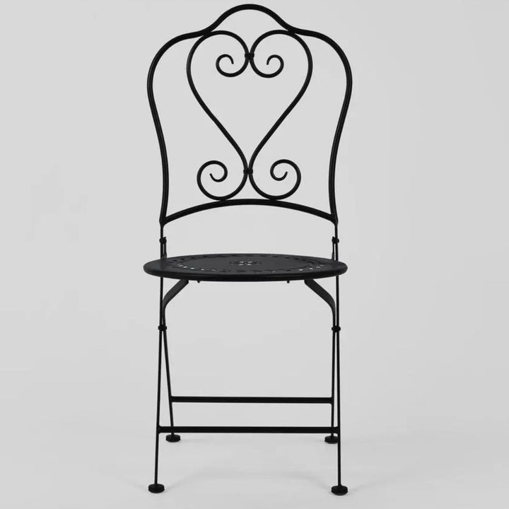 Bella Folding Outdoor Chair | Black