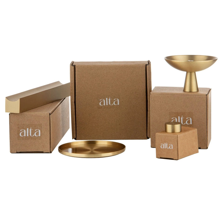 Alta | Saturn Incense Holder Brass Finish