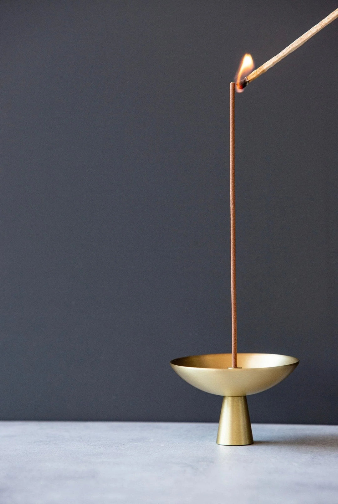 Alta | Saturn Incense Holder Brass Finish