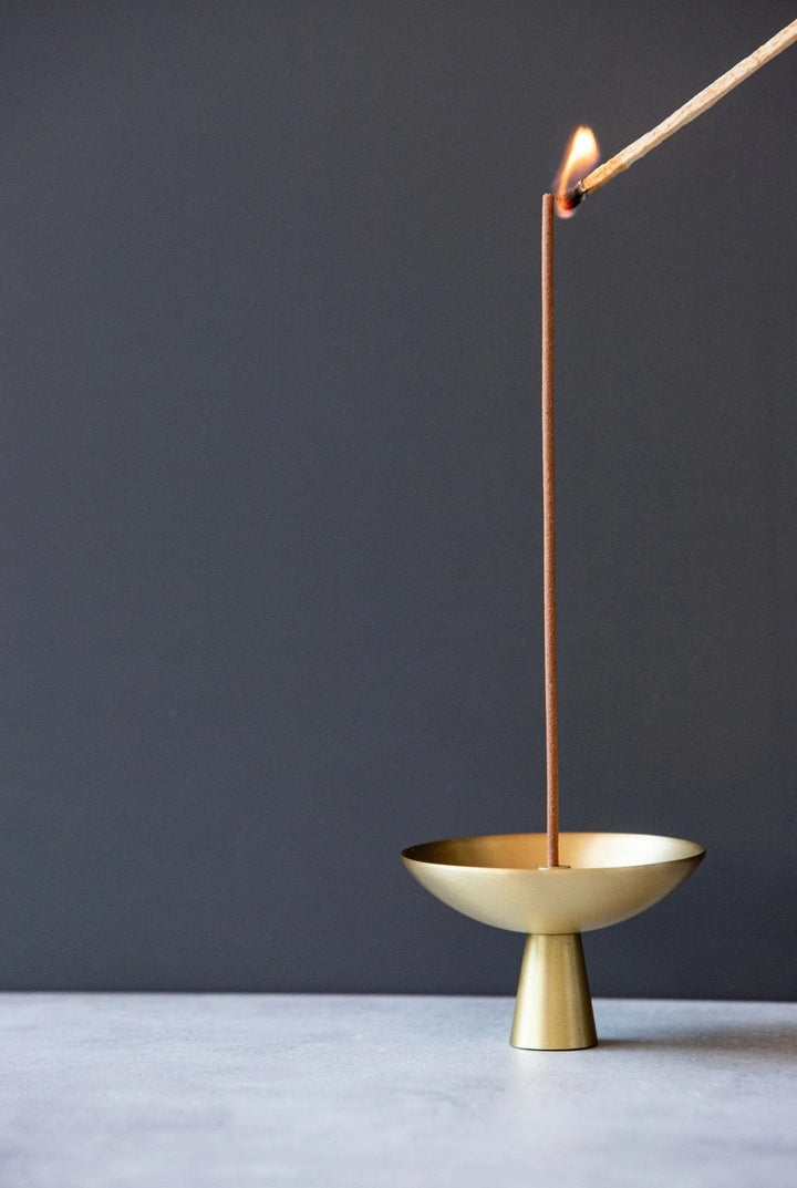 Alta | Saturn Incense Holder Brass Finish