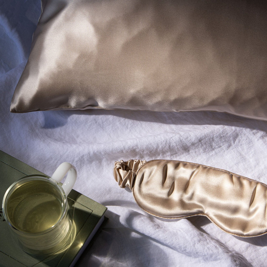 Alta | Silk Spa Eye Mask | Golden Sand