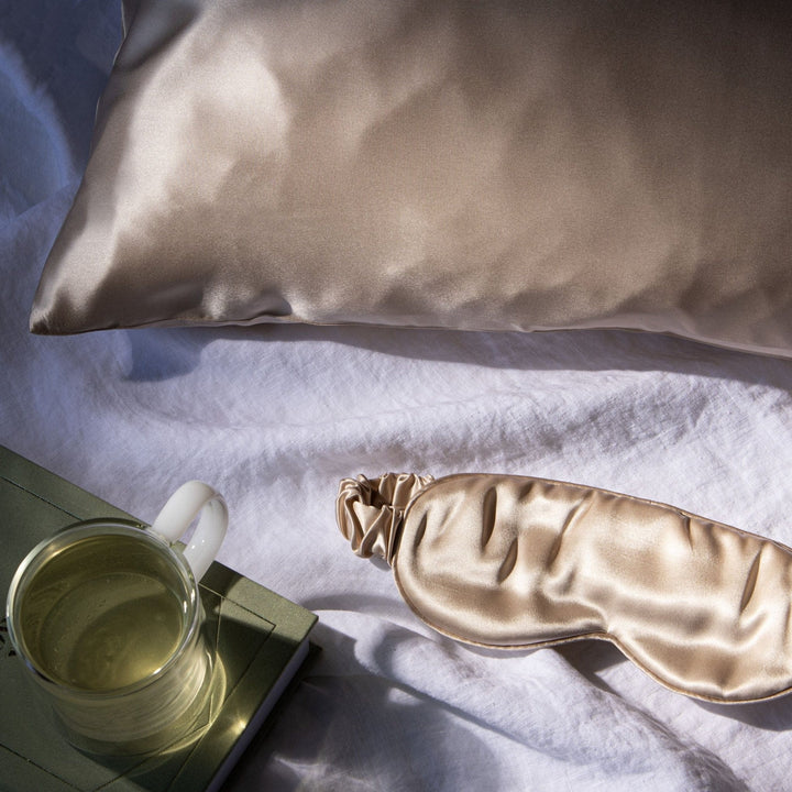 Alta | Silk Spa Eye Mask | Golden Sand