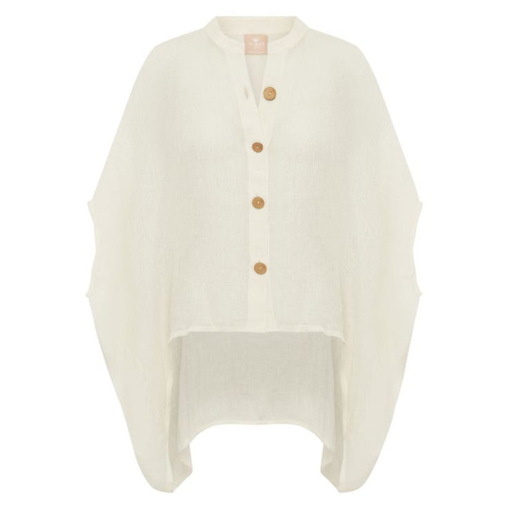 Scandi | Amalfi Linen Top | White