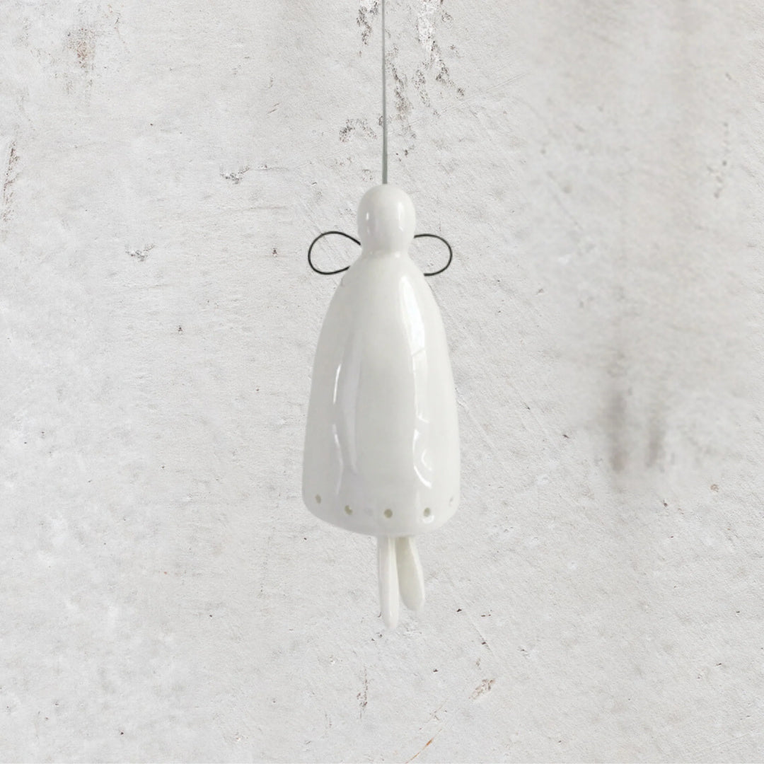 Porcelain Bell | Angel Ornament