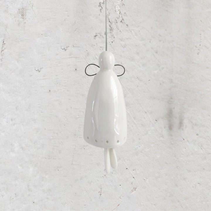 Porcelain Bell | Angel Ornament