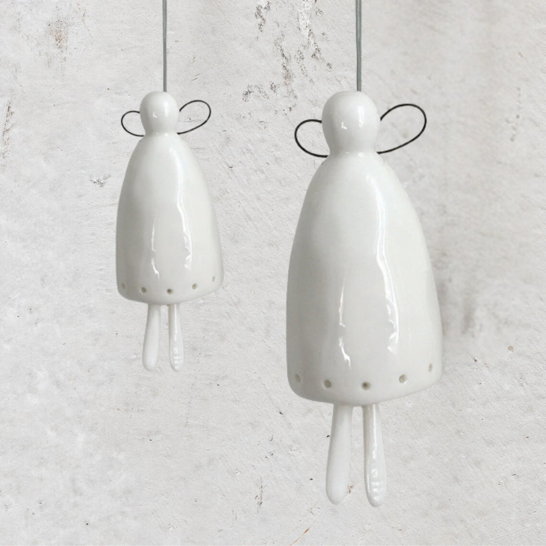 Porcelain Bell | Angel Ornament