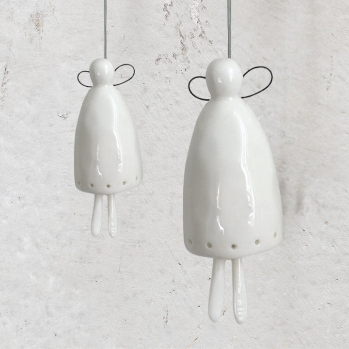 Porcelain Bell | Angel Ornament