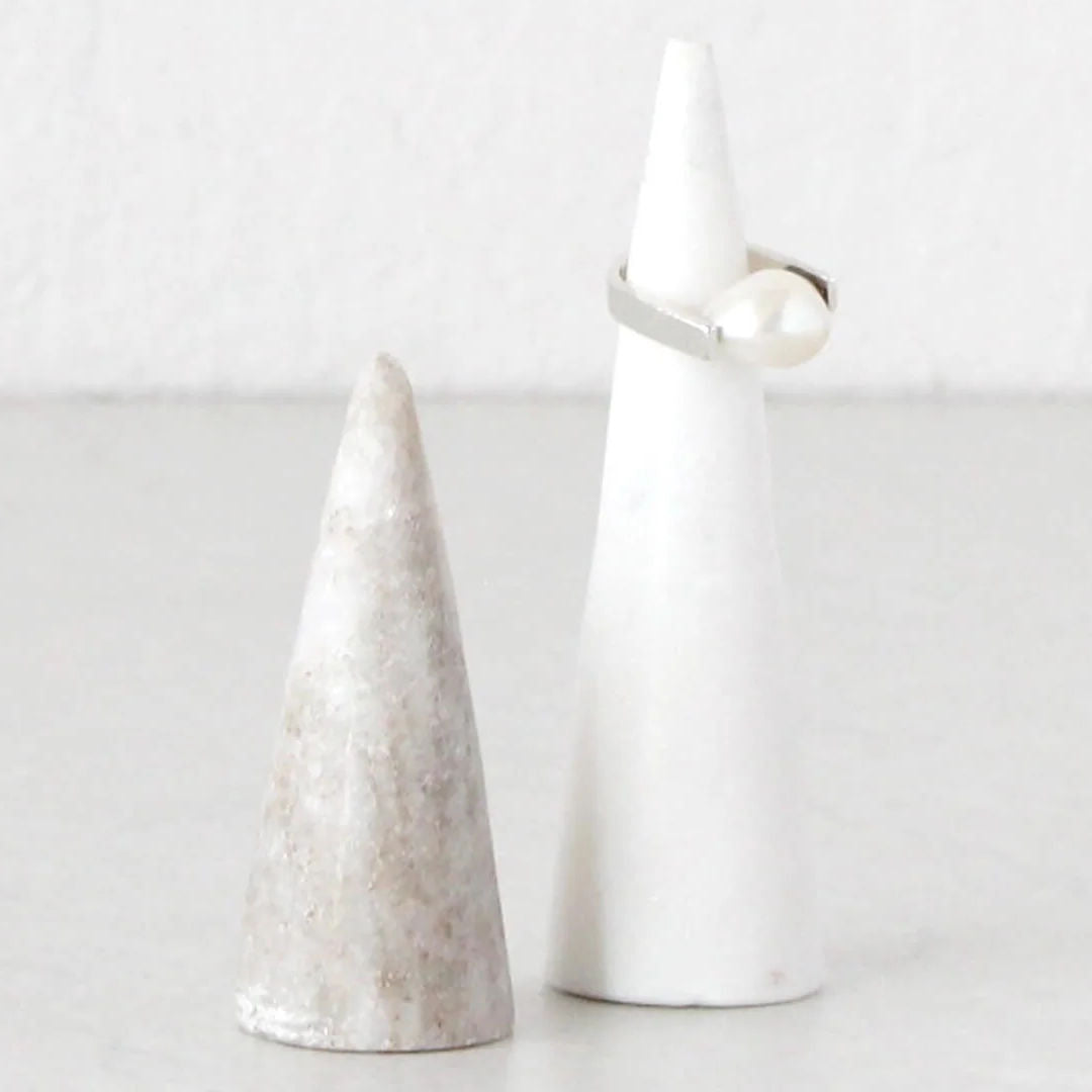 Anneau Short Beige Marble Ring Holder-Suzie Anderson Home