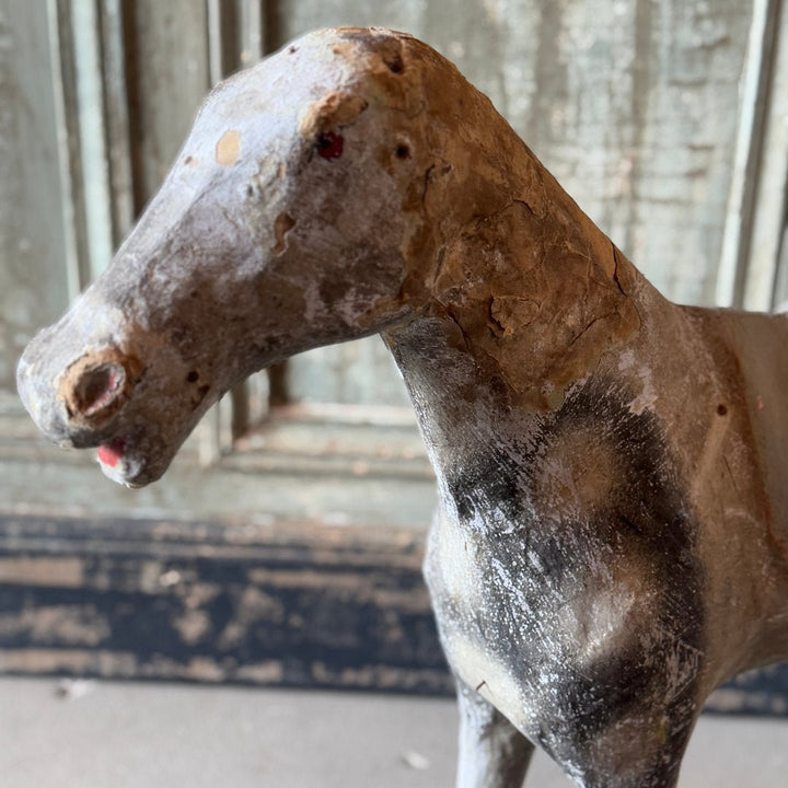 Antique French Papier Mache Decorative Horse (BOWRAL) - Suzie Anderson Home