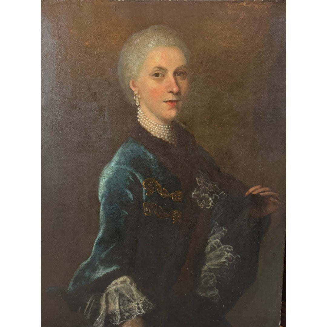 Antique Portrait of a Lady | Unframed | Circa 1795 - Suzie Anderson Home