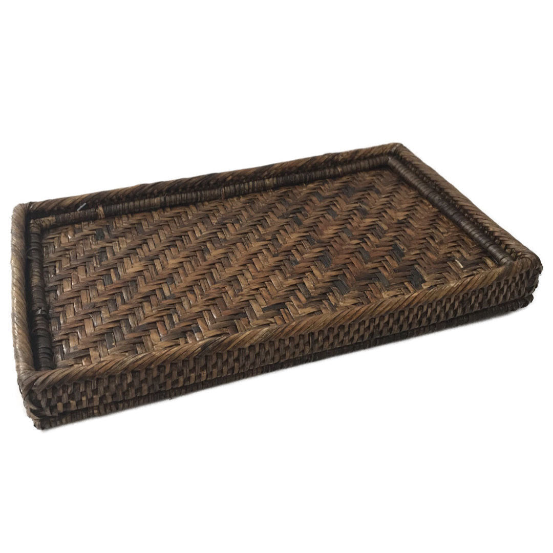 Bedside Rattan Tray | Antique - Suzie Anderson Home 