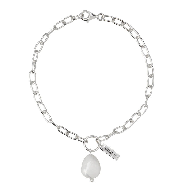 Aphrodite Goddess Pearl Drop Bracelet | Sterling Silver