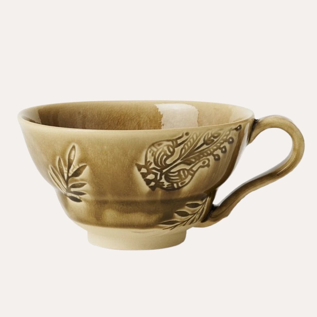 Arabesque Cup with Handle | Sand - Suzie Anderson Home