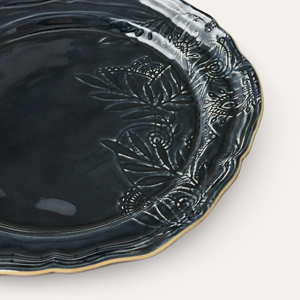 Arabesque Dinner Plate | Thunder - Suzie Anderson Home