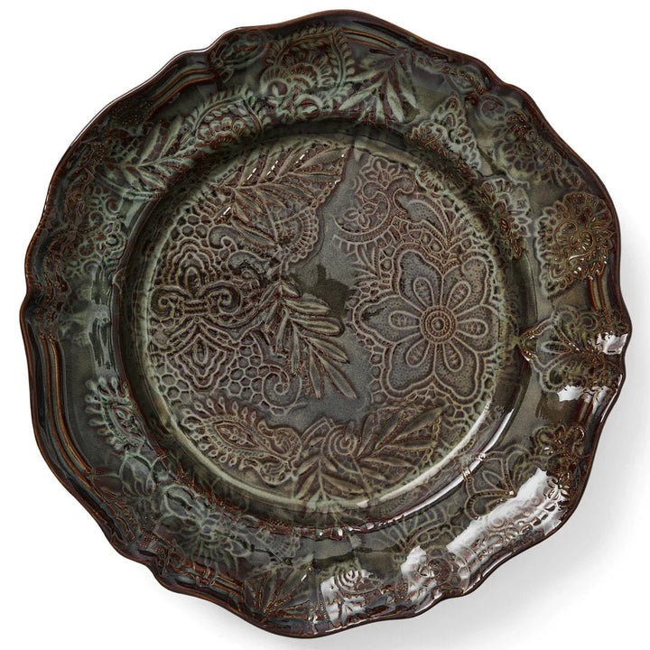 Arabesque Large Round Server | Fig - Suzie Anderson Home