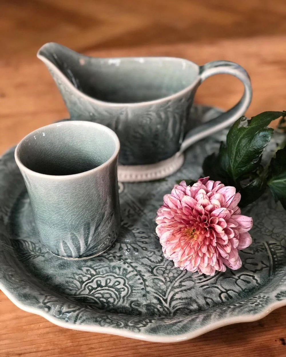 Arabesque Pitcher | Fig - Suzie Anderson Home