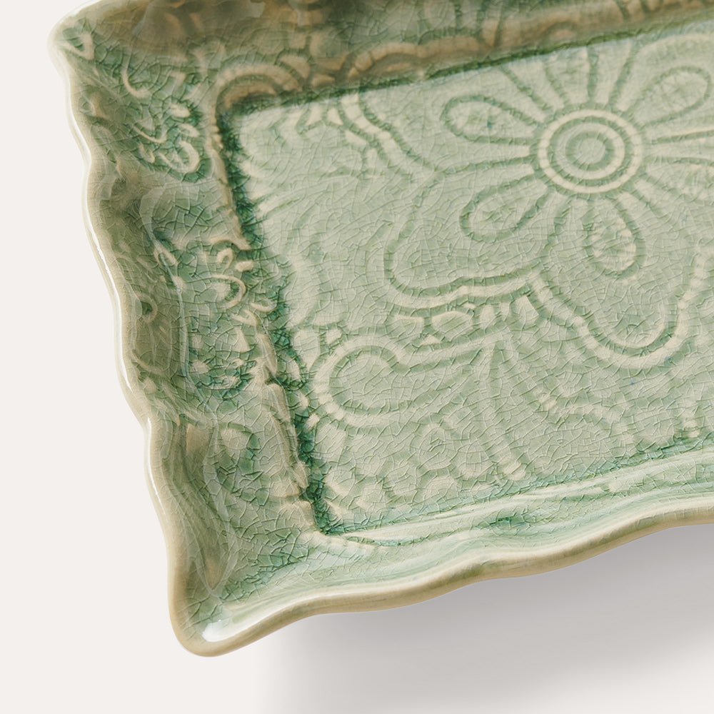 Arabesque Rectangle Server | Antique - Suzie Anderson Home