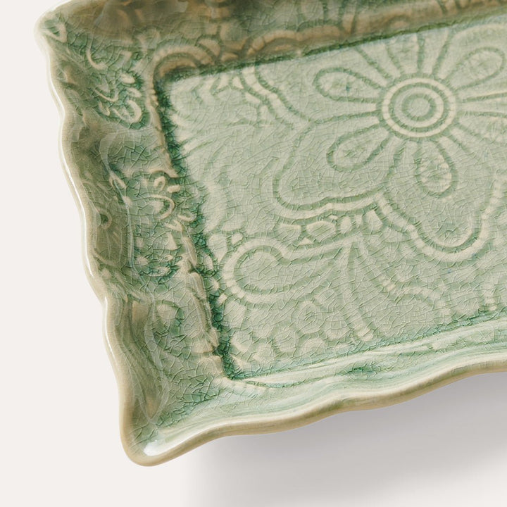 Arabesque Rectangle Server | Antique - Suzie Anderson Home