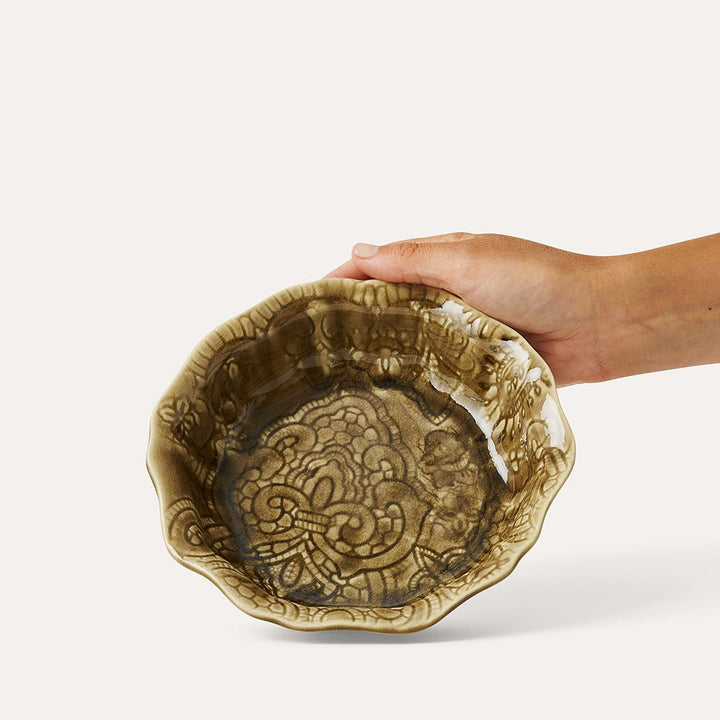 Arabesque Small Bowl | Sand - Suzie Anderson Home