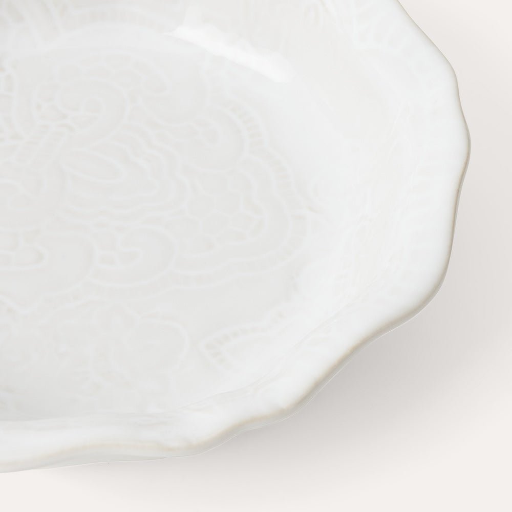 Arabesque Small Bowl | White - Suzie Anderson Home
