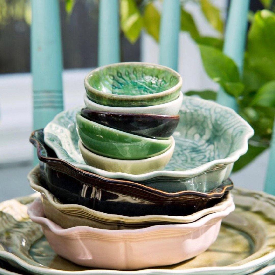 Arabesque Small Dip Bowl | Seaweed-Suzie Anderson Home